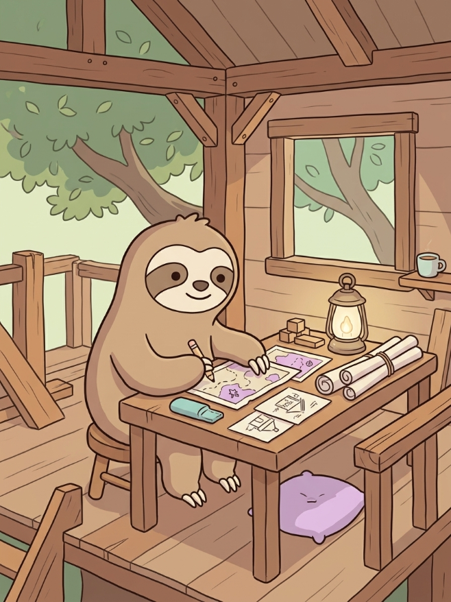 Ollie the sloth, treehouse character